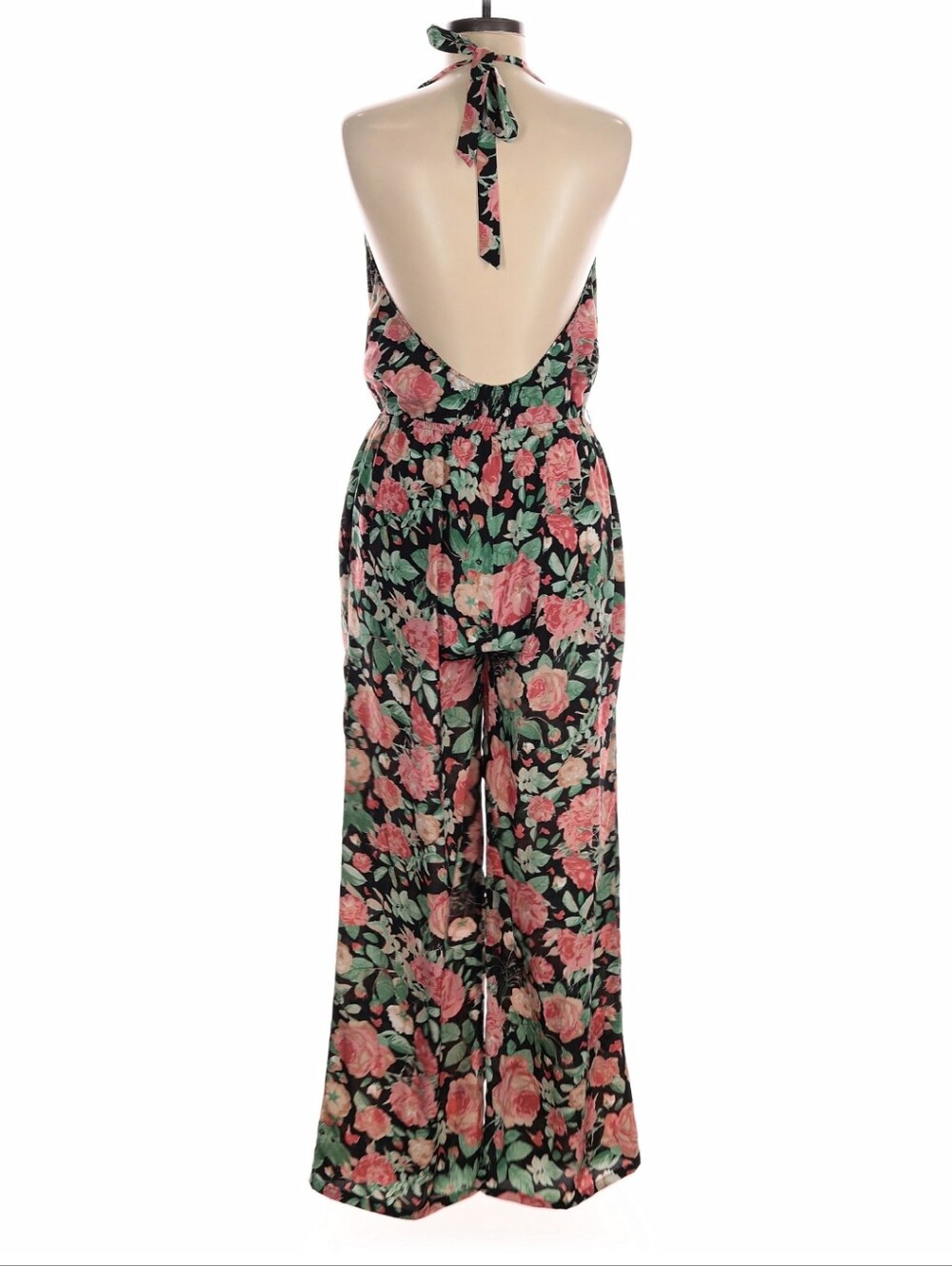 Lovers + Friends Floral Halter Wide-Leg Jumpsuit - Size M - Picture 4 of 9
